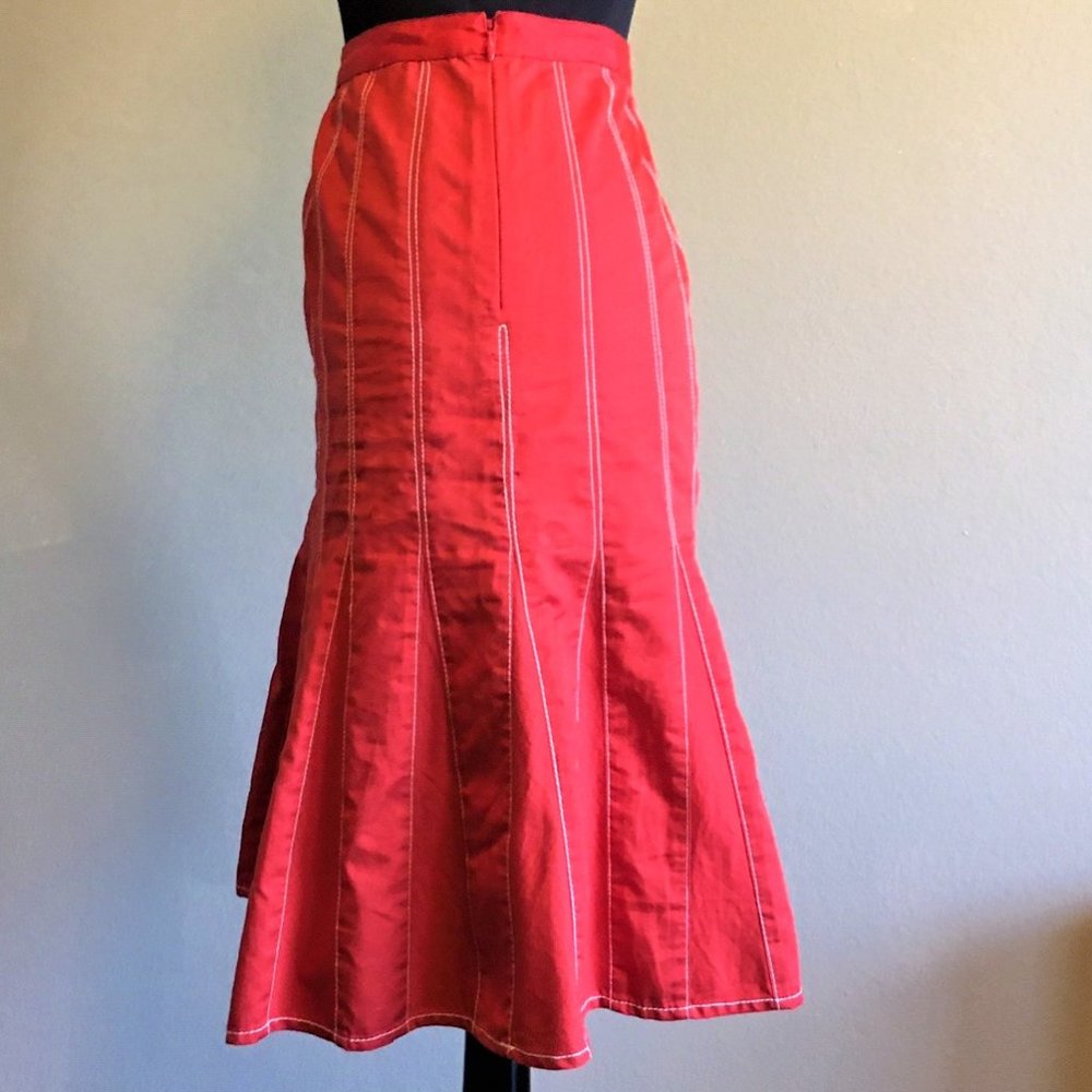 CITY DKNY stretch cotton flare skirt - Picture 7 of 9